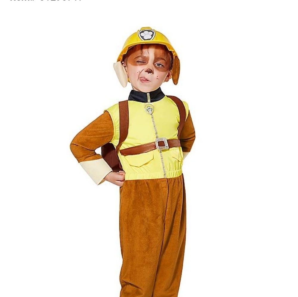 Rubble paw patrol Halloween Costume